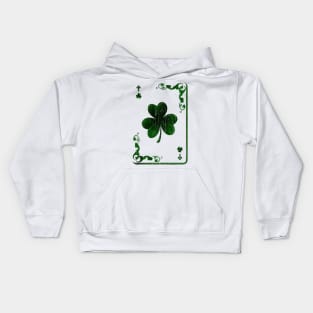 clover card Saint Patrick's Day Kids Hoodie